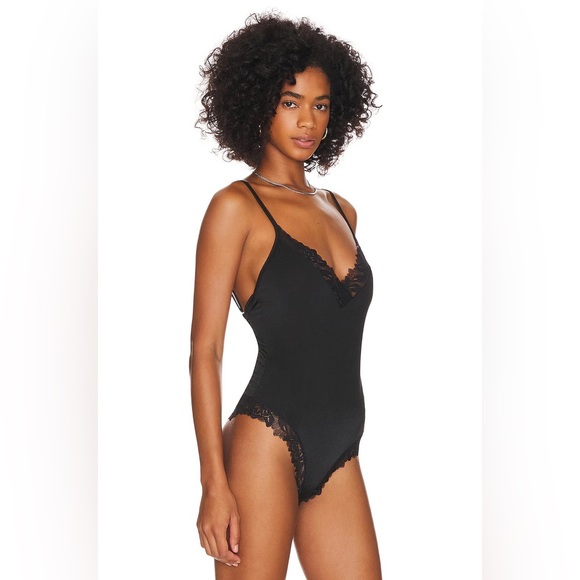 Black Lace Wild Bunch Bodysuit Free People - Picture 2 of 6